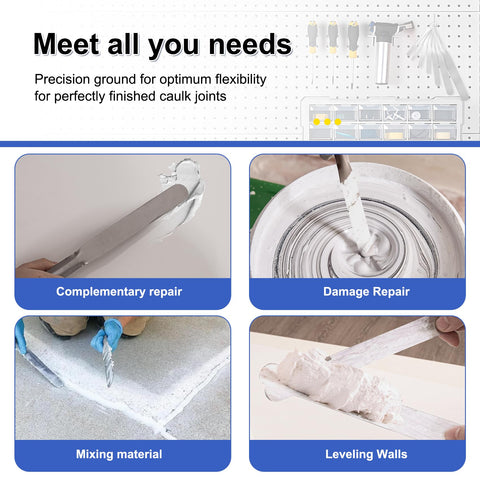 LukPhylia caulk tools ideal for tiles, walls, and fixtures.