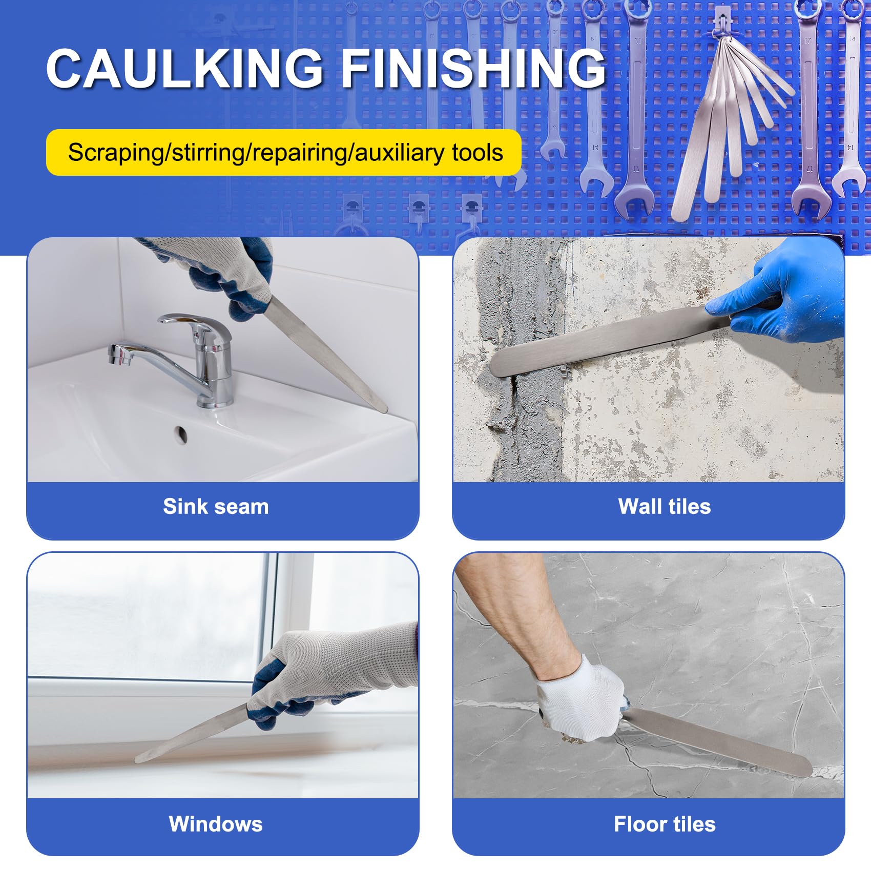 LukPhylia polished surface spatula for easy cleaning and durability.