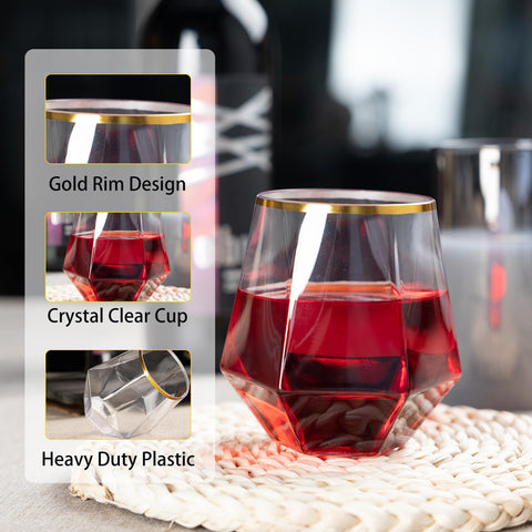 Lullaby durable shatterproof plastic wine glass ideal for busy receptions.