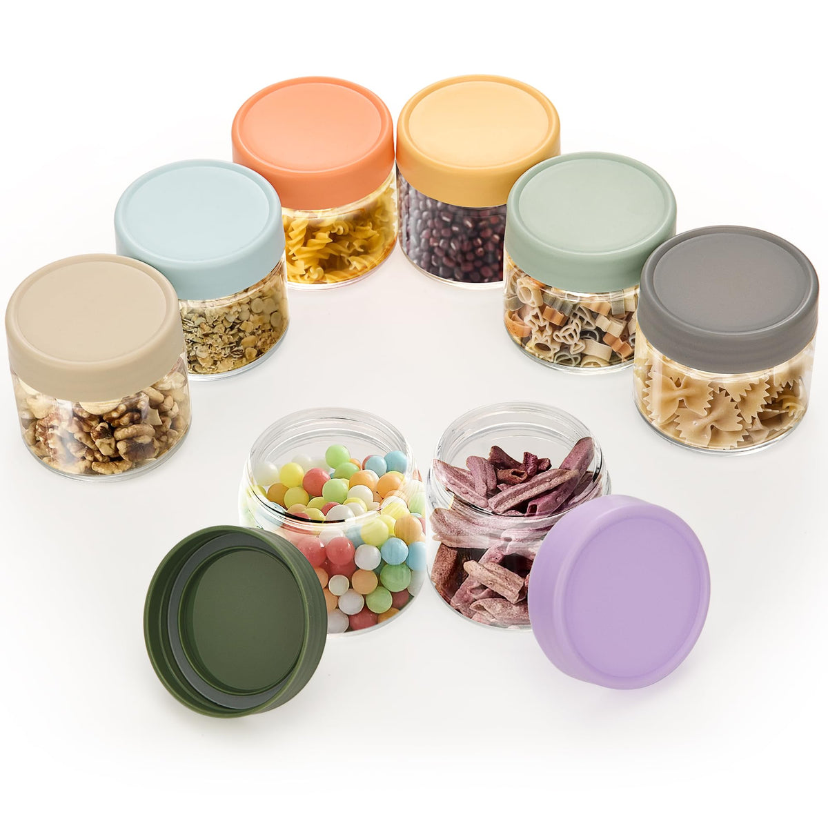 Lulonpon 2oz mason jar with lid showing airtight seal for dressings