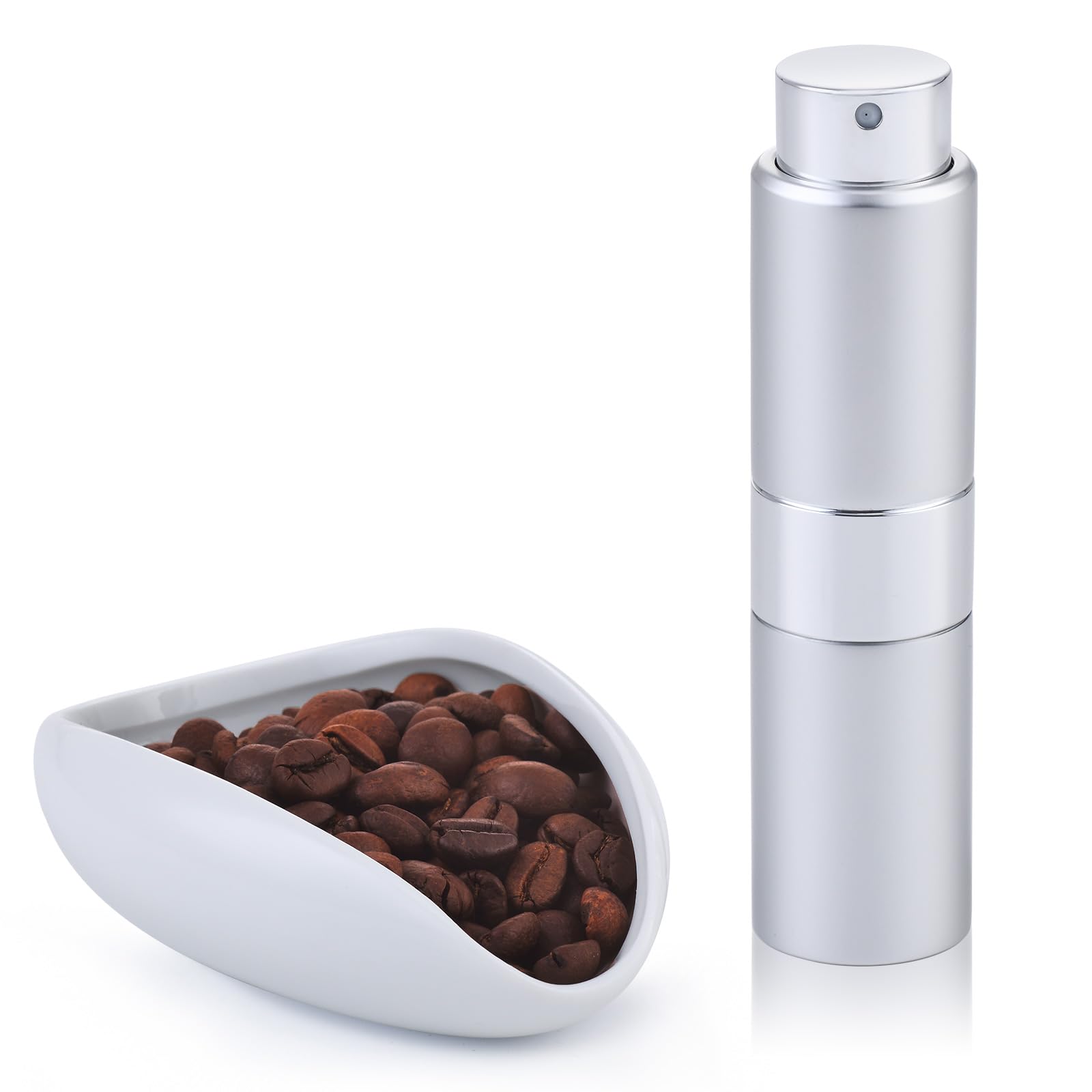 Lulupack coffee bean dosing cup showing precise 25g capacity for consistent pours