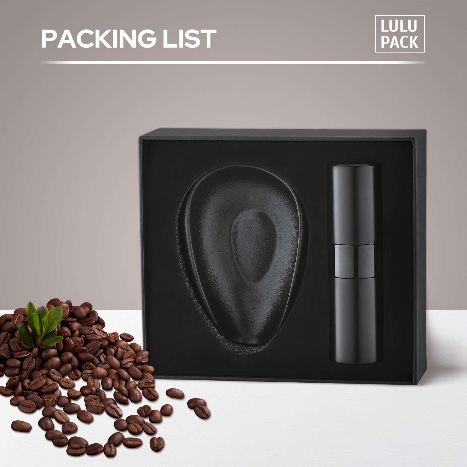 Lulupack portable coffee accessory ideal for camping or workouts.