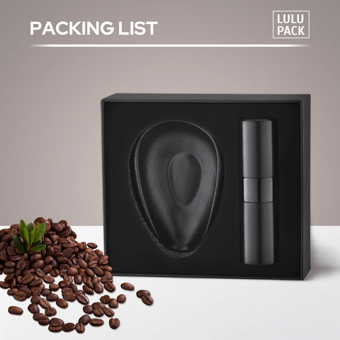 Lulupack portable coffee accessory ideal for camping or workouts.
