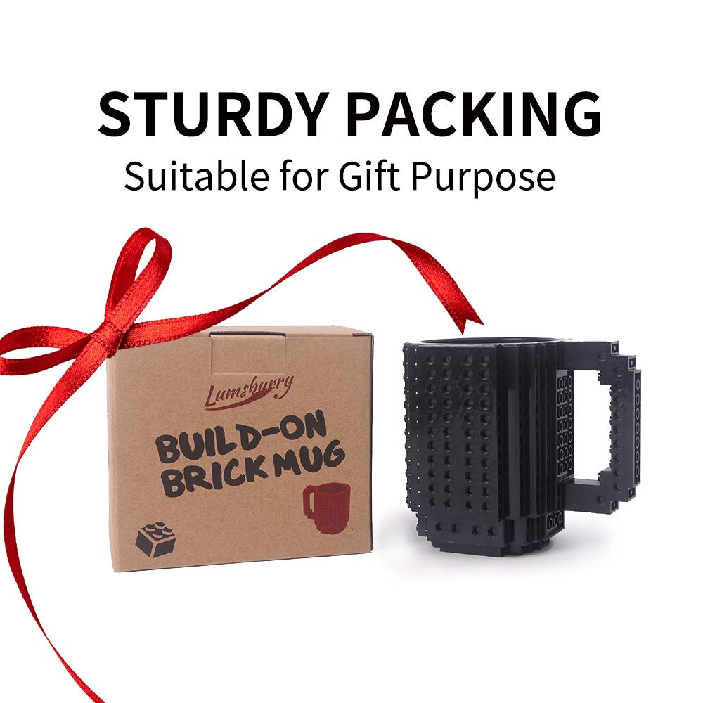 Lumsburry Build-on Brick Mug party display doubles as a playful gift.