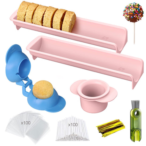 Lumyrilix round cake pop mold for even pops and smooth batter release.