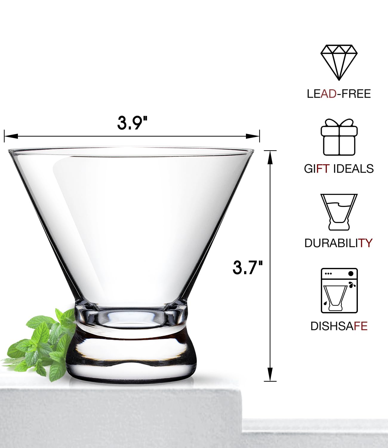 Luna & Mantha dishwasher-safe glasses simplify cleanup after entertaining.