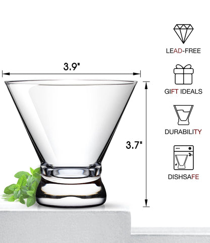 Luna & Mantha dishwasher-safe glasses simplify cleanup after entertaining.