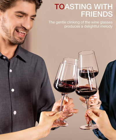 Luna & Mantha seamless craft wine glasses with smooth rims for pure tasting.