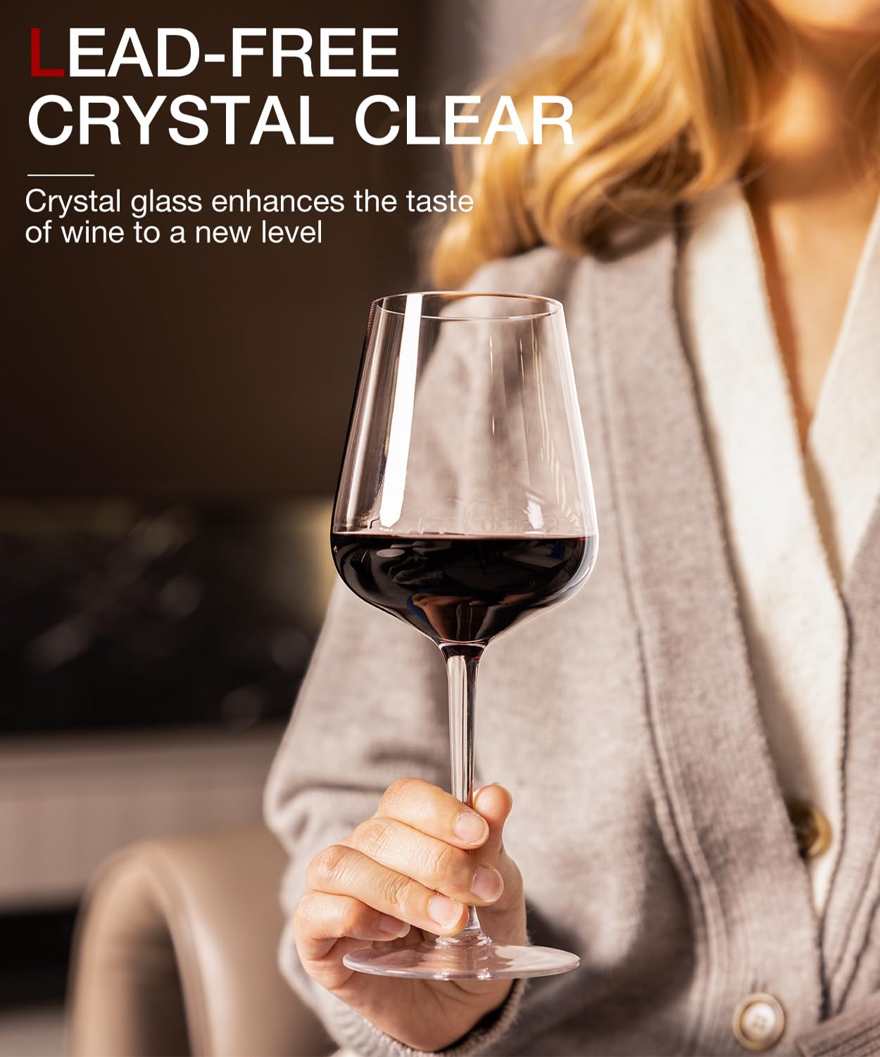 LUNA & MANTA 17oz wine glass ready for generous pours