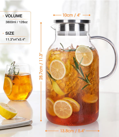 Luna Manta borosilicate glass withstands hot and cold beverages.