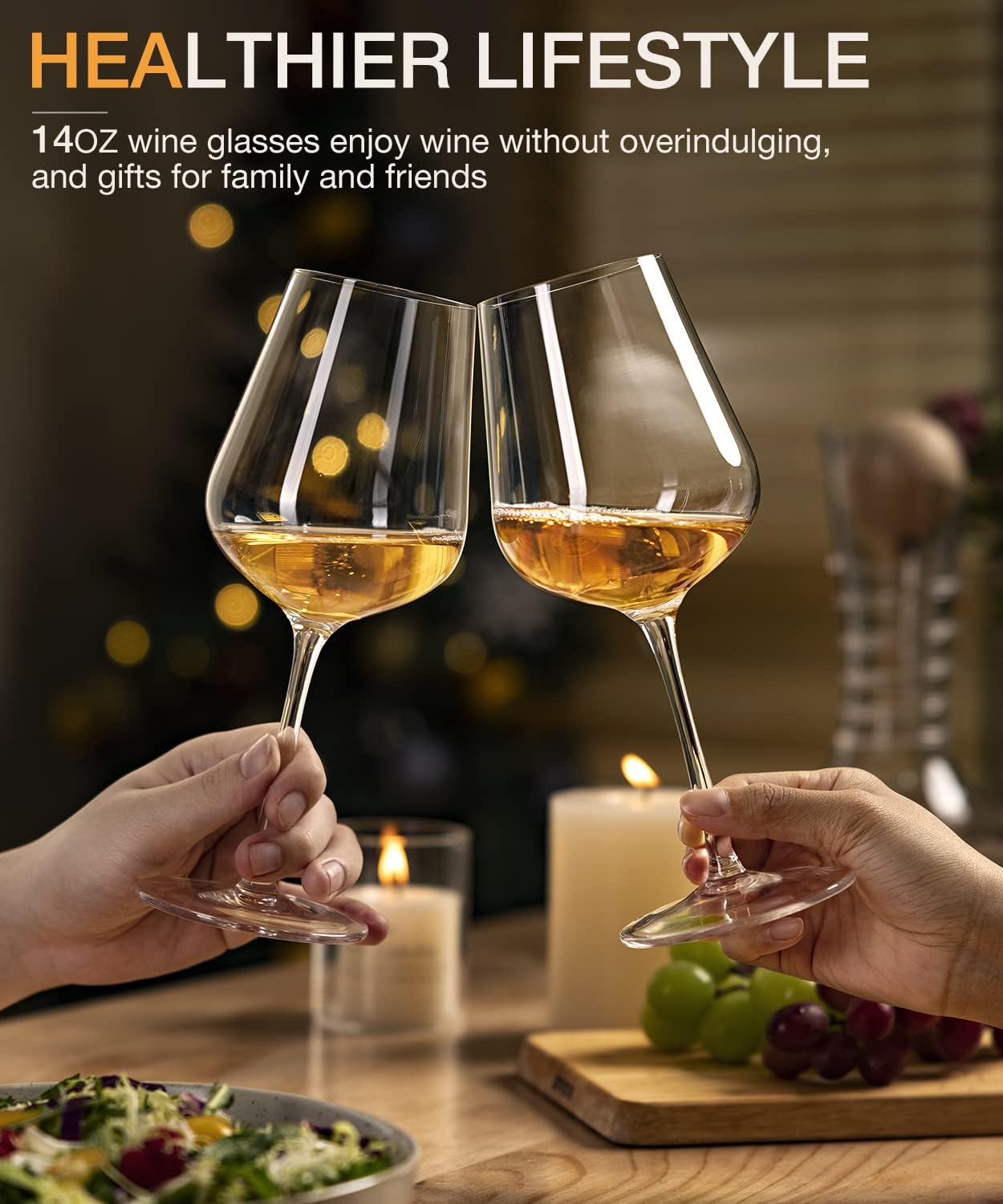 LUNA & MANTHA rim cut glass guides wine to the tongue for balanced flavor.