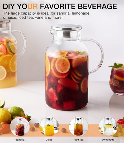 Luna Manta versatile pitcher for tea, juice, sangria and more.