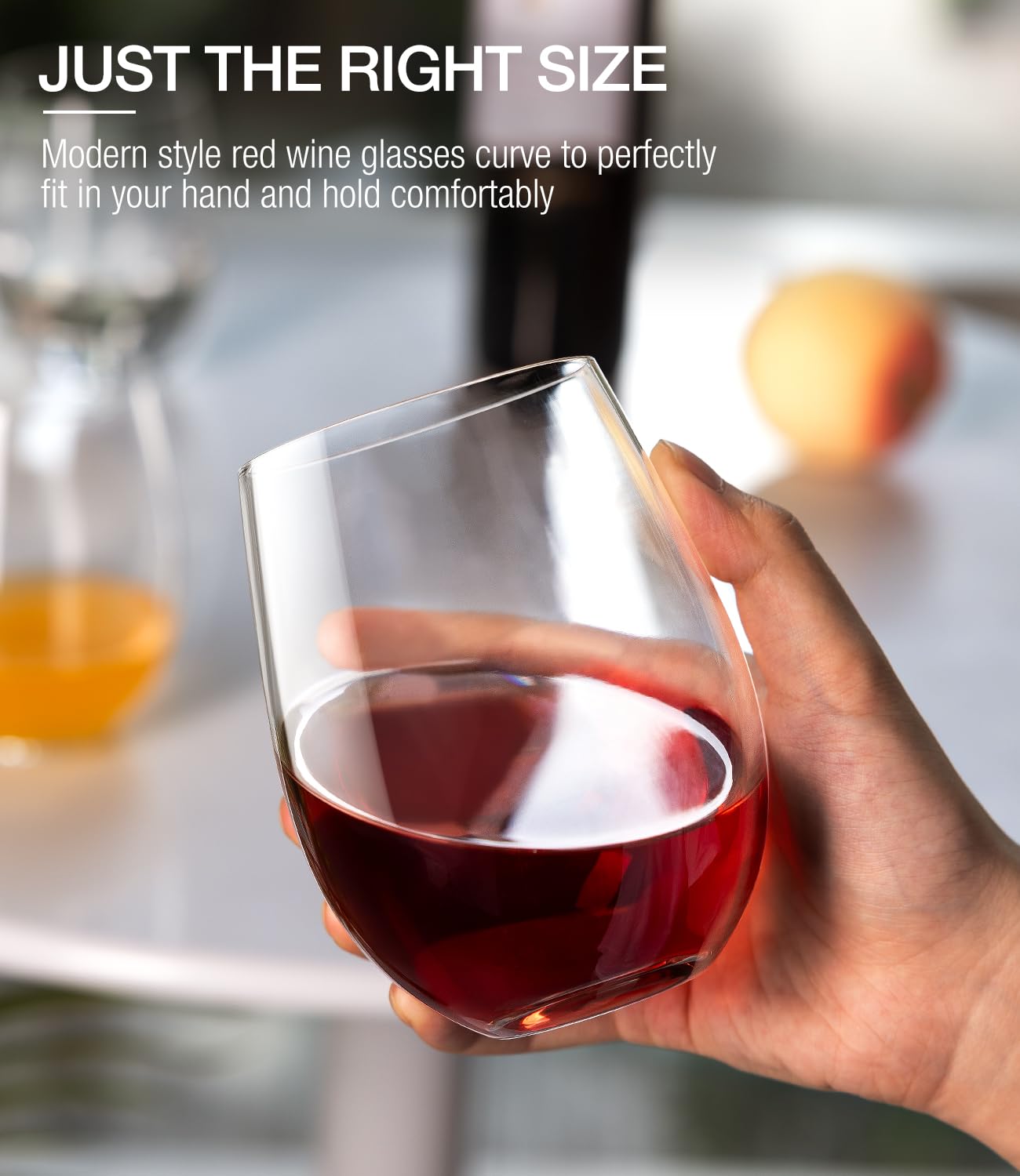 Luna & Mantha crystal-clear wine glasses showcase clarity for wine appreciation