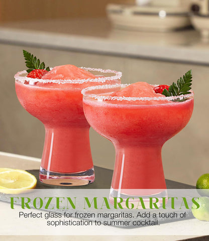 Luna & Mantha hand-blown, lead-free glass enhances beverage display