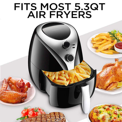 Lunaicorn skewer rack for air fryer enables easy grilling and kebabs.