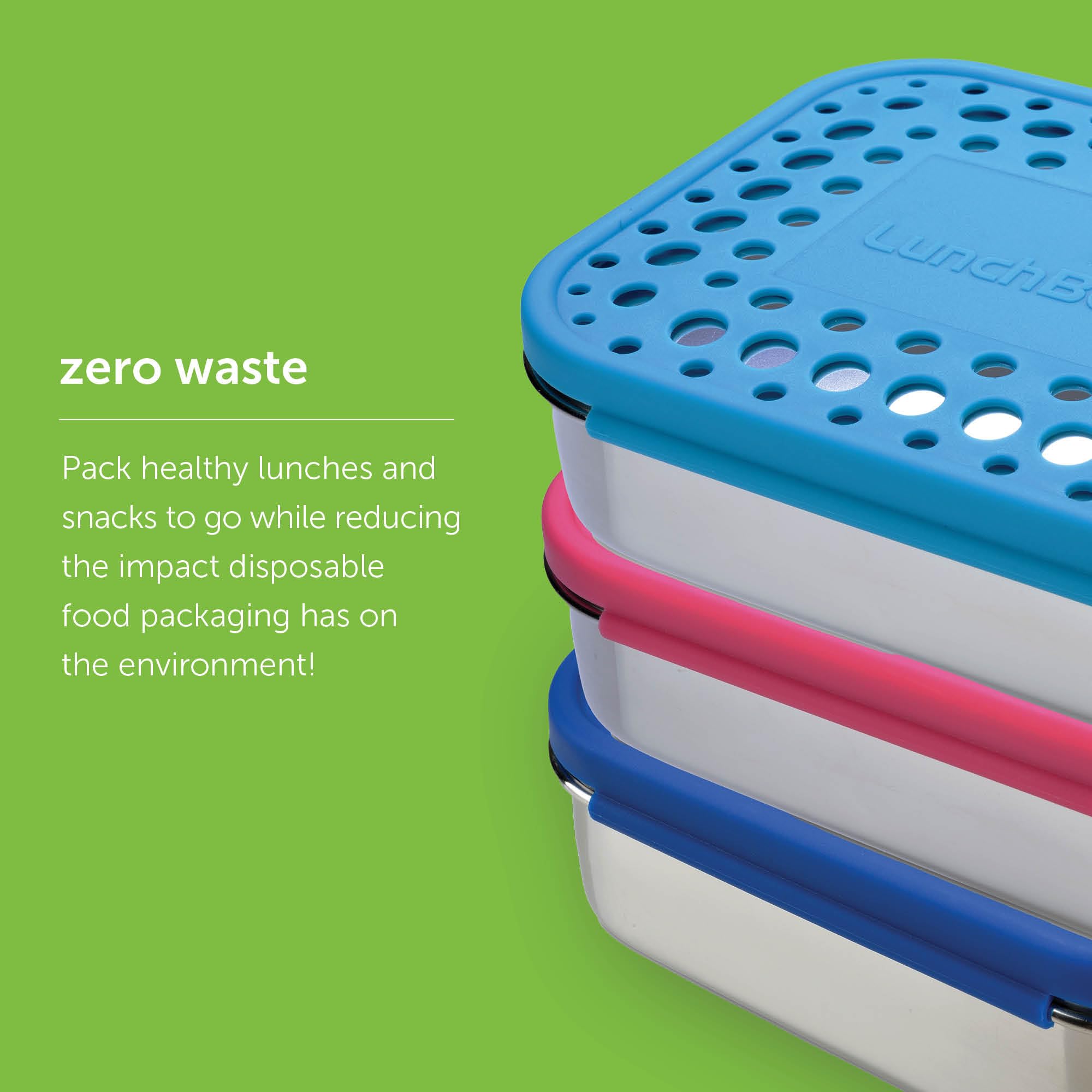LunchBots 32-ounce capacity fits a full lunch with sides.