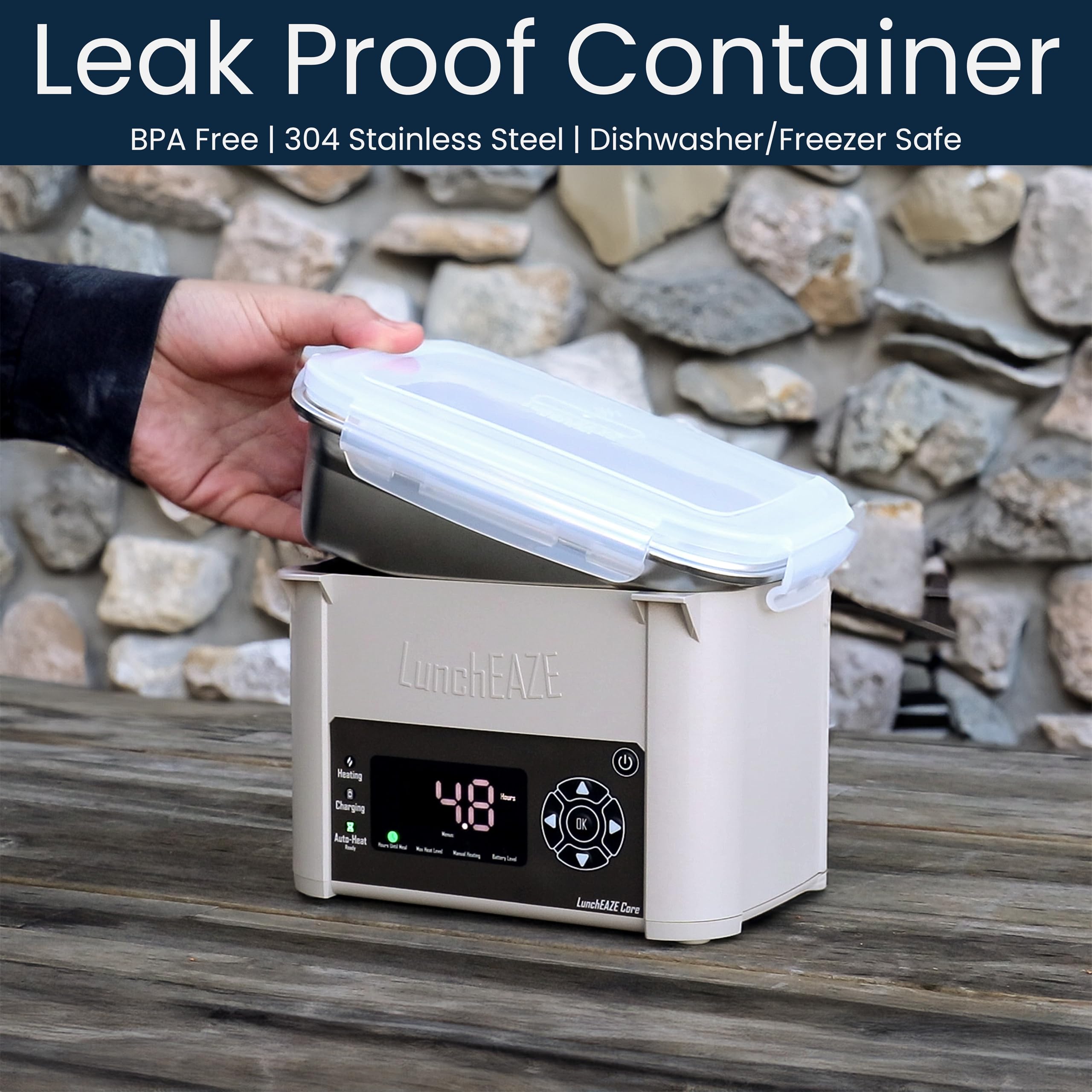 LunchEAZE Core Gen 2 compatible with frozen meals for convenience.