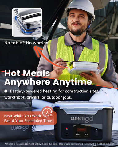 LunchGO G1 5-cup capacity for a full meal