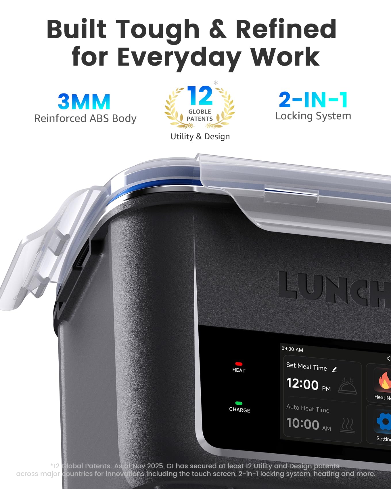 LunchGO G1 double-layer insulated bag keeps meals warm