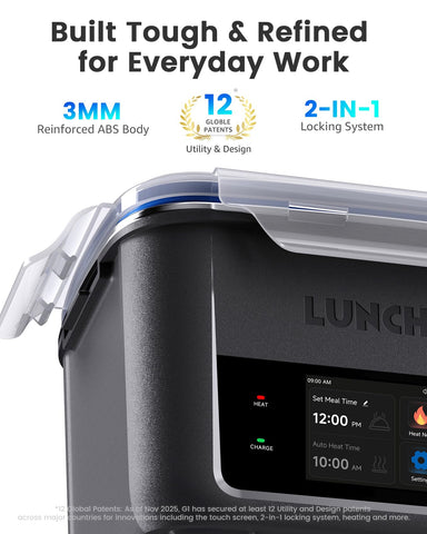 LunchGO G1 double-layer insulated bag keeps meals warm