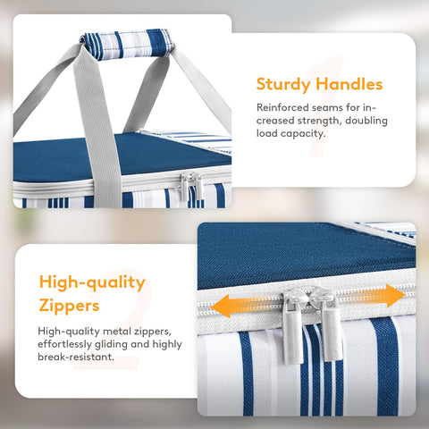 LUNCIA exterior pocket for utensils and napkins during events.
