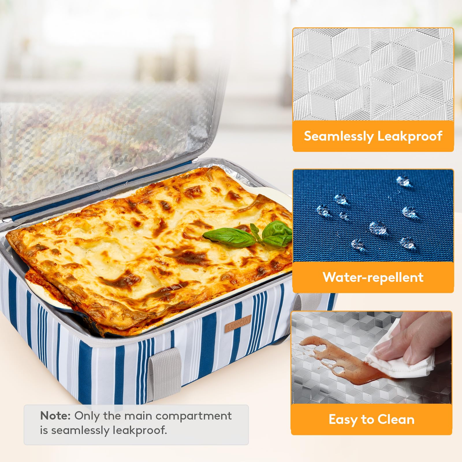 LUNCIA wide-opening design for easy loading and unloading.