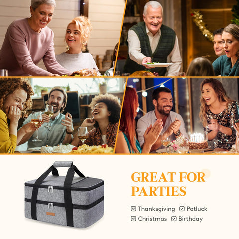 LUNCIA fits 9x13 dishes and up to 11x15 baking pans for gatherings.