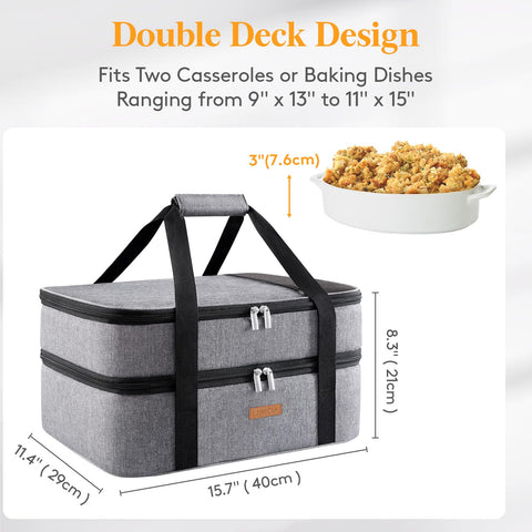 LUNCIA foil-lined interior preserves temperature during transit.