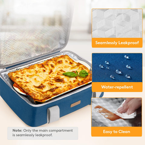 LUNCIA leakproof liner helps prevent spills during travel