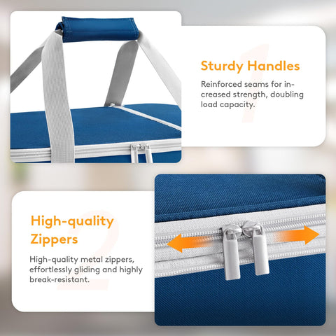 LUNCIA Lifewit insulated carrier padded handles with velcro simplify carrying.