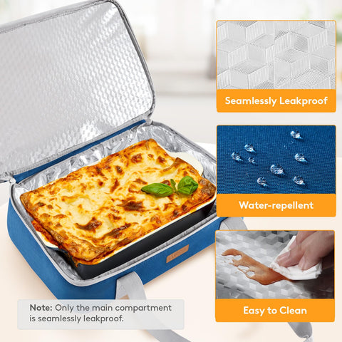 LUNCIA Lifewit insulated carrier exterior 600D fabric resists water and dirt.