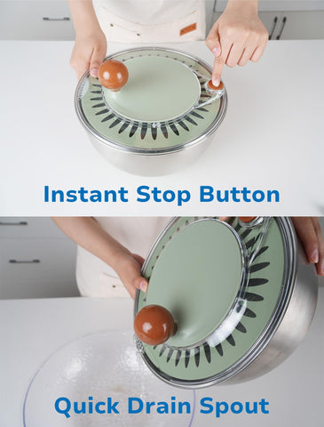 Lunememo spinner handle for easy, efficient rotation