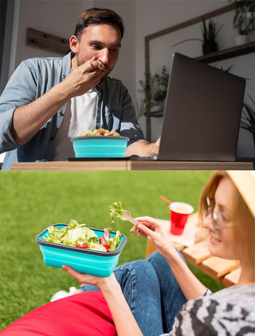 Lunememo space-saving design suits campers and small kitchens.