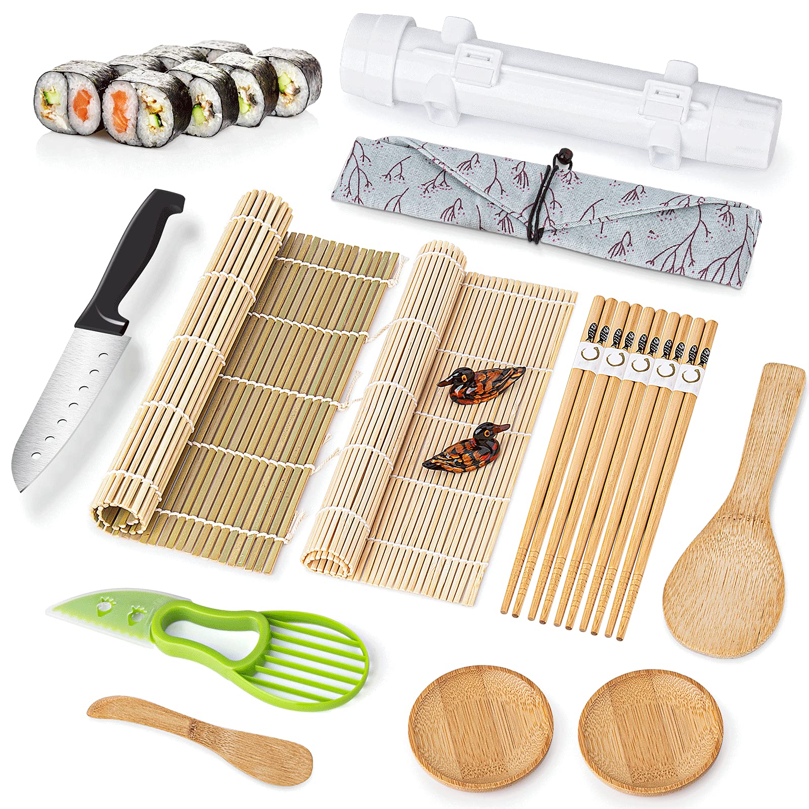Luney sushi bazooka for quick, uniform rolls at home.