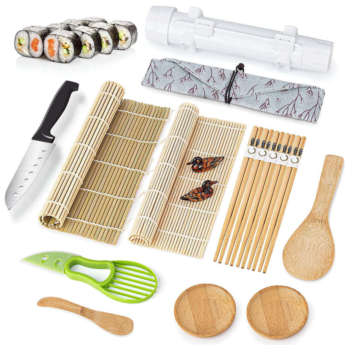 Luney sushi bazooka for quick, uniform rolls at home.