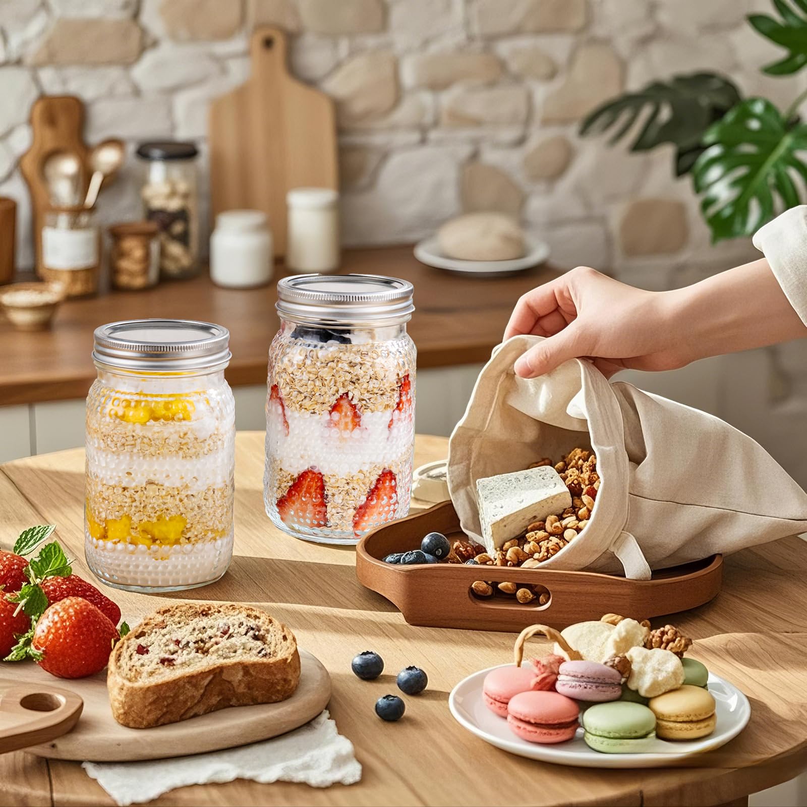 LUODA MirthMood yogurt jar keeps dairy treats organized