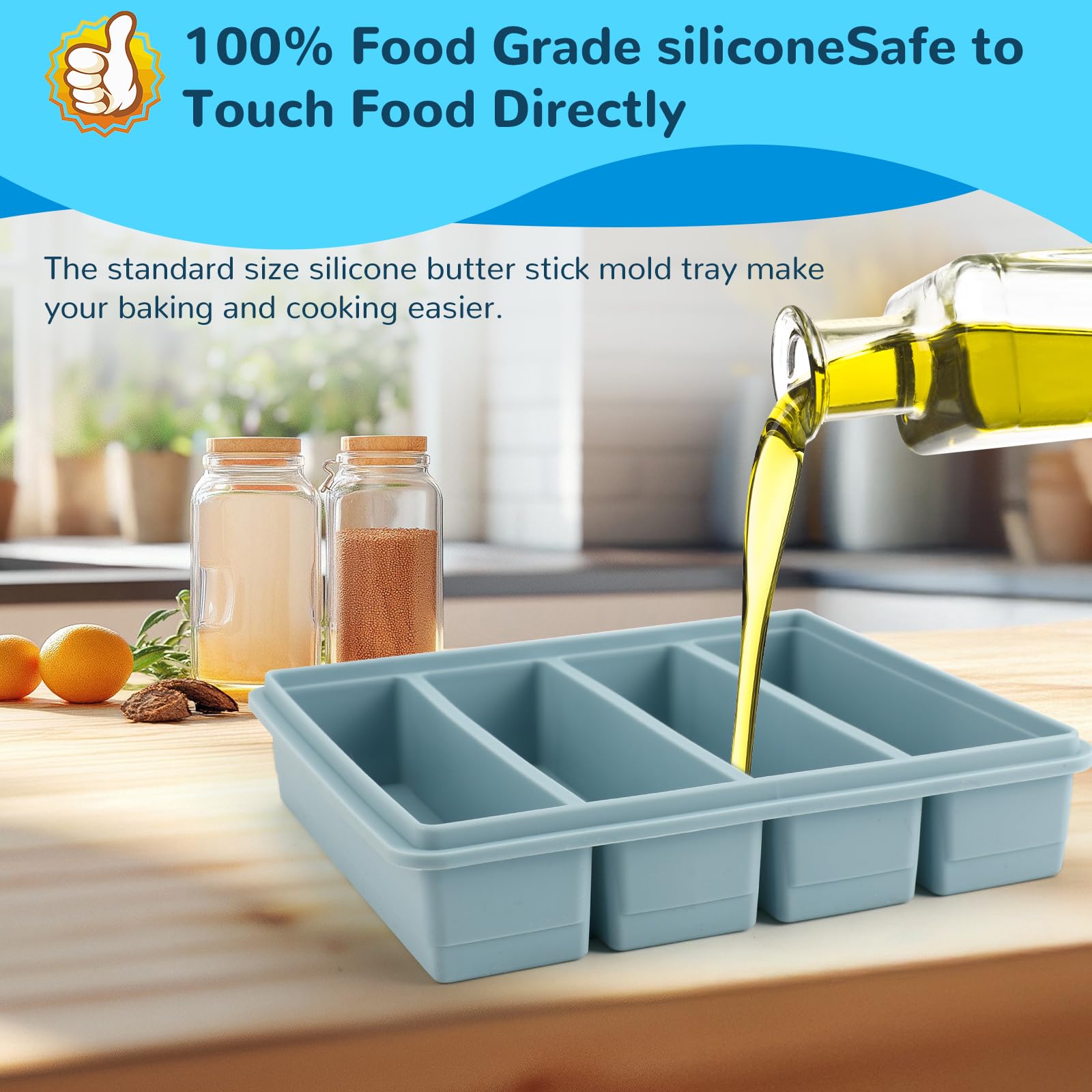 LUOFUAWEI silicone mold offers non-stick release for effortless popping.