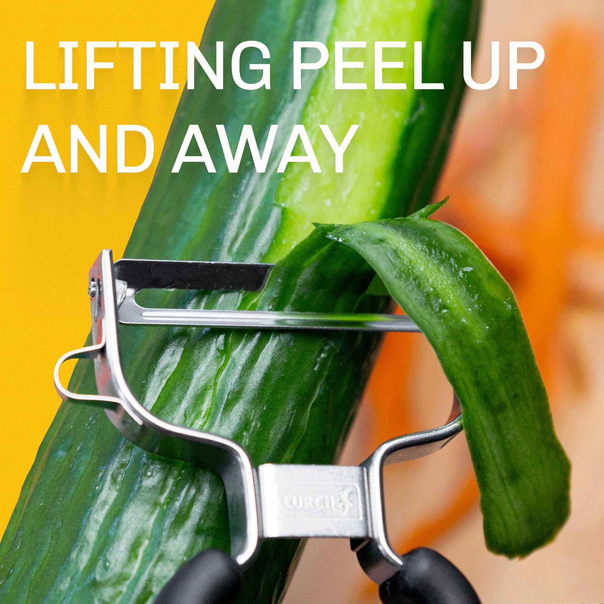 LURCH BPA-free dishwasher-safe peeler ready for easy kitchen cleanup