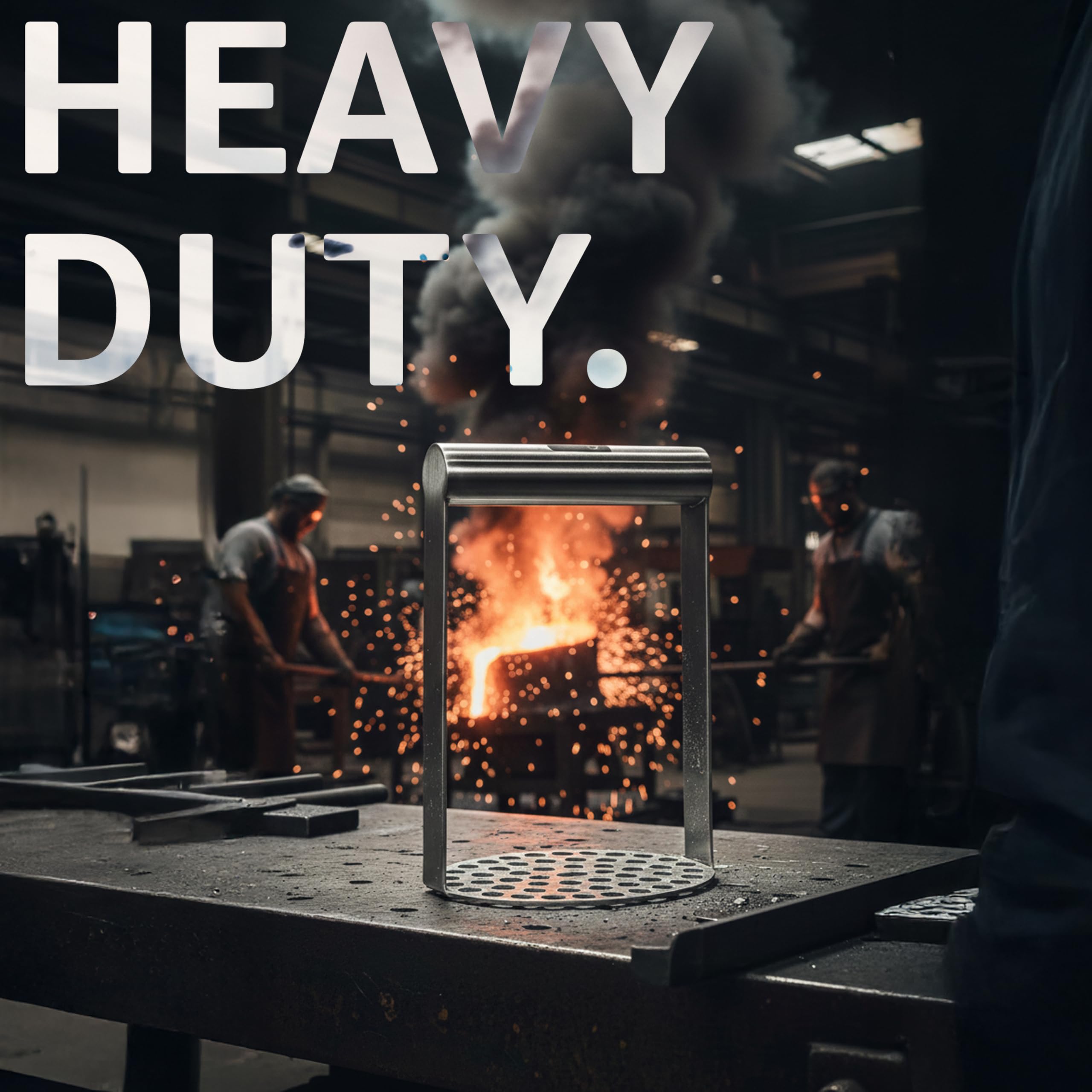 LURCH horizontal-handle design provides comfortable grip during mashing
