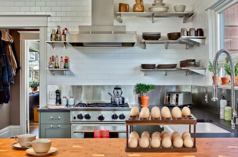 Lurockie Acacia rustic kitchen decor enhances any counter with natural warmth