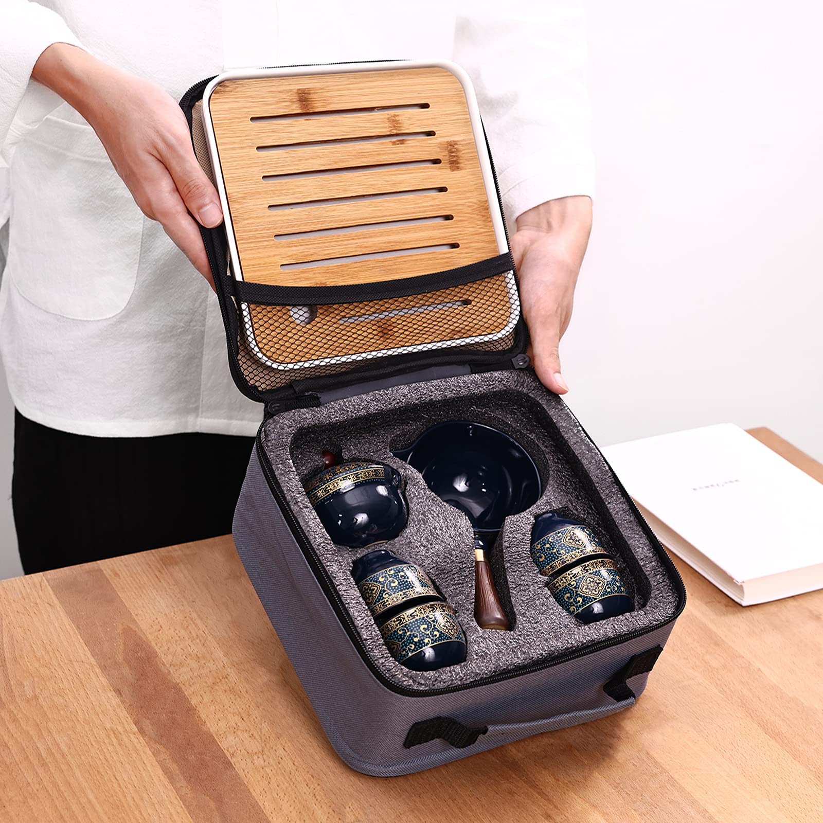 LURRIER black porcelain design adds minimalist sophistication to any table.