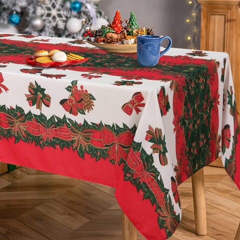 LUSHVIDA close-up shows holly ribbon detailing and seasonal charm.