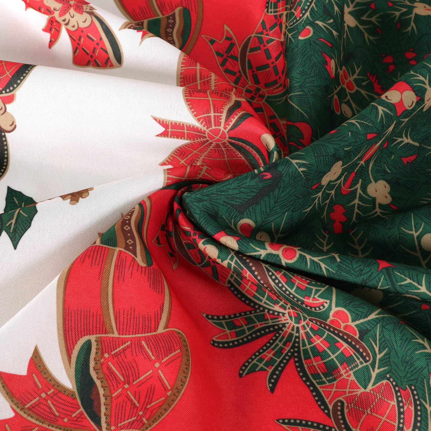 LUSHVIDA close-up reveals easy-care fabric that cleans quickly after meals.