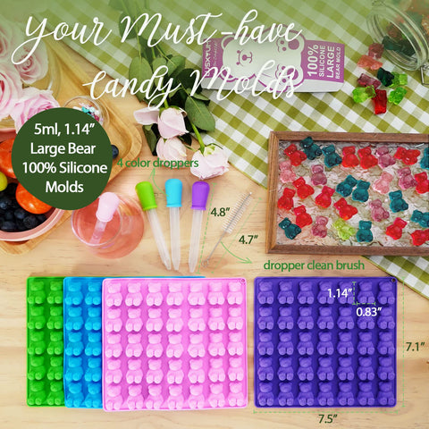 LUSHYUM 140-cavity molds let you batch plenty of treats for gatherings.