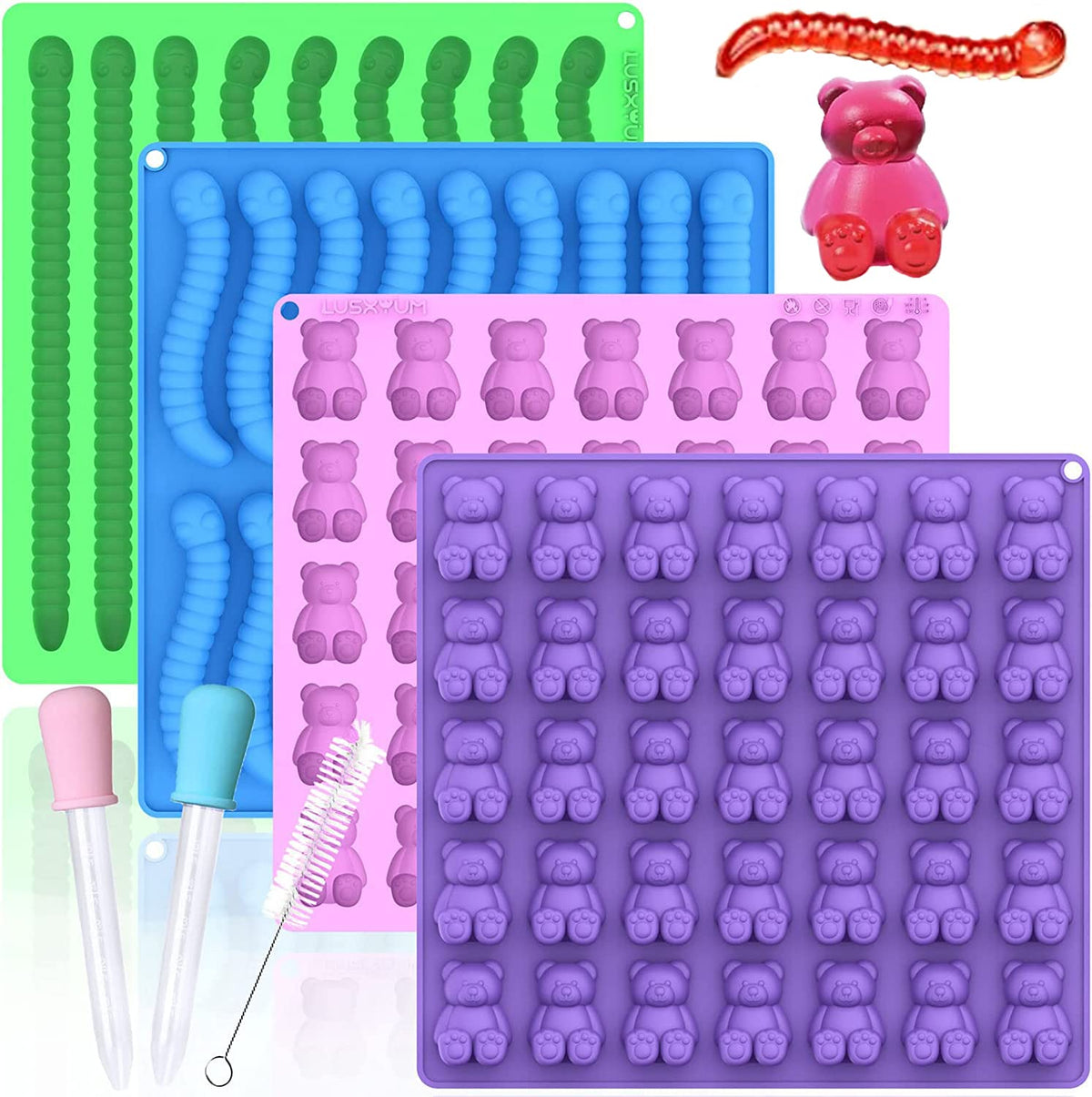 LUSHYUM bear mold detail for large gummies and detailed shapes