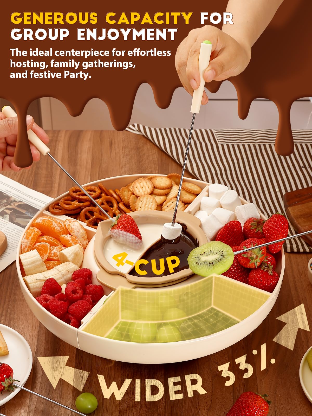 LUSHYUM dual pot melting system with two flavors at once.