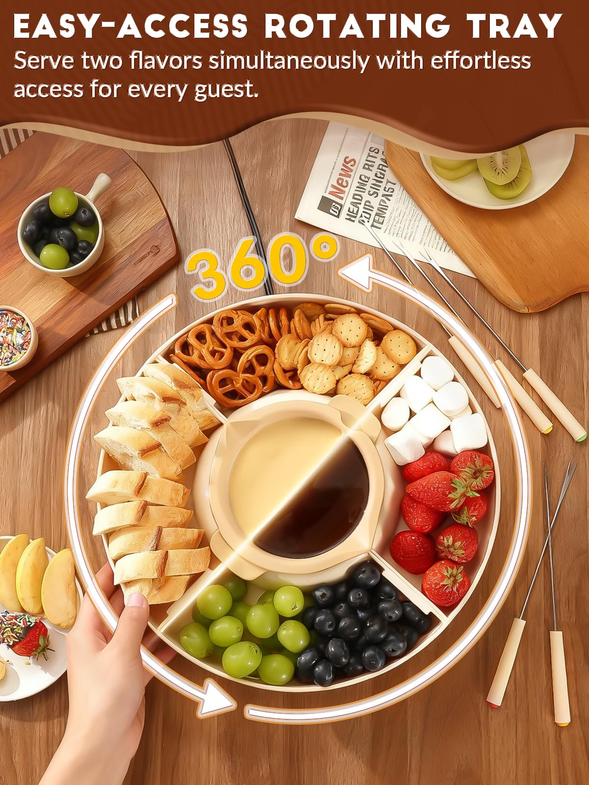 LUSHYUM silicone pot close-up showing non-stick, easy-clean surface.