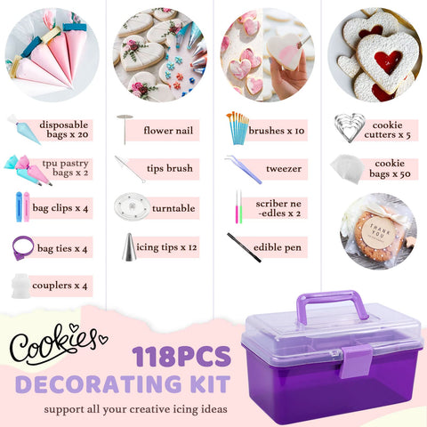 LUSHYUM storage case keeps all decorating tools organized for easy holiday setups.