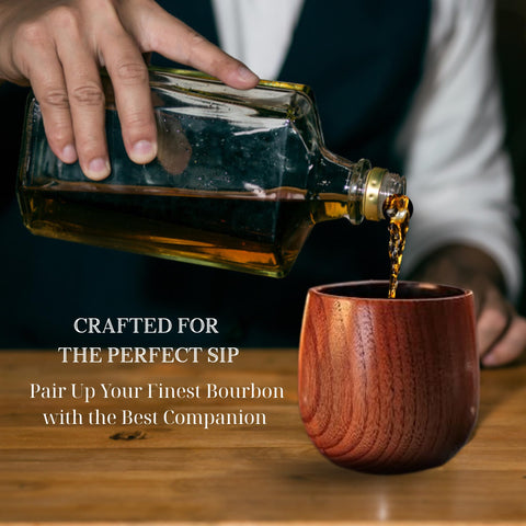 LUSHZLUMBERA bourbon glass with warm, aromatic ambience