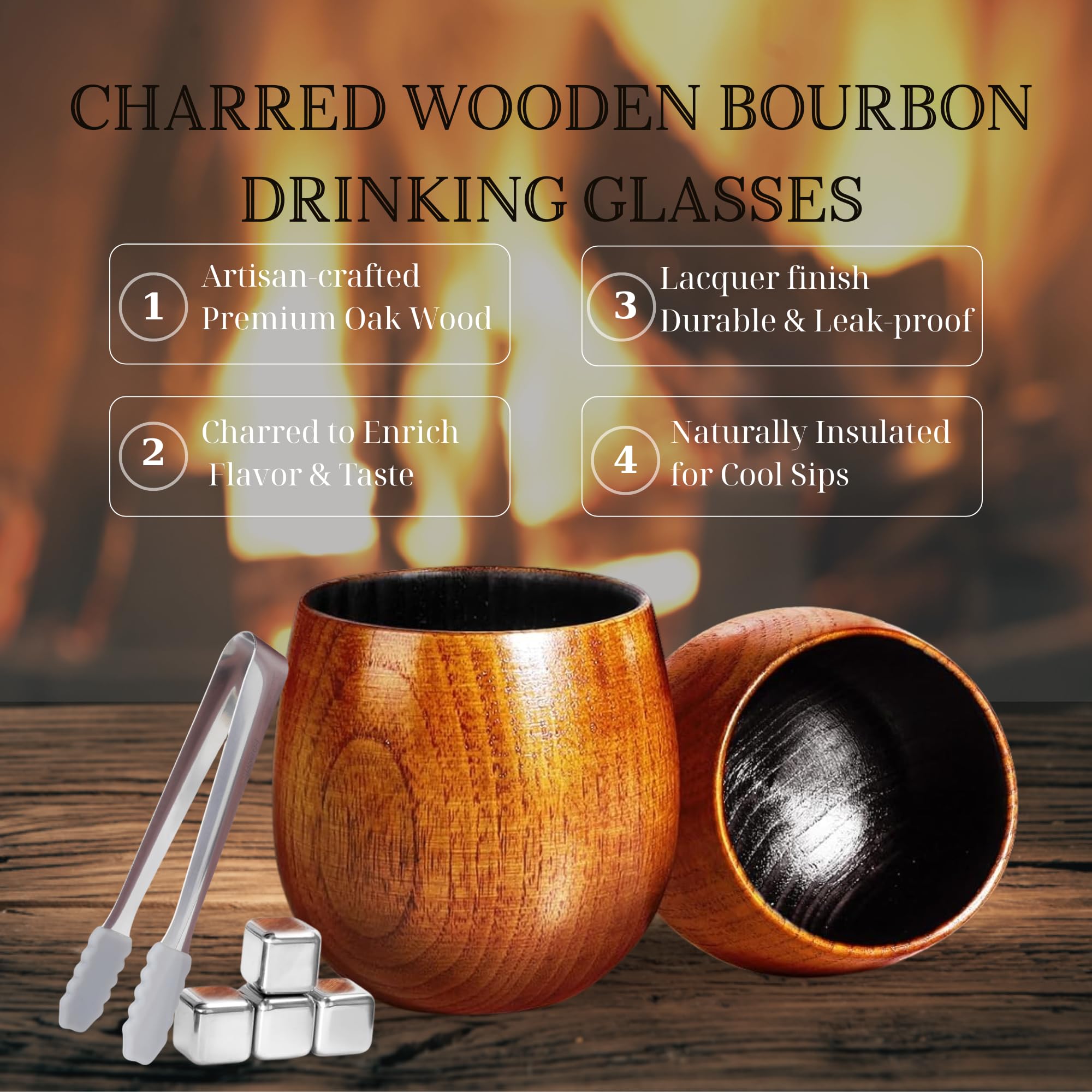 LUSHZLUMBERA reusable whiskey stones perform cooling without dilution